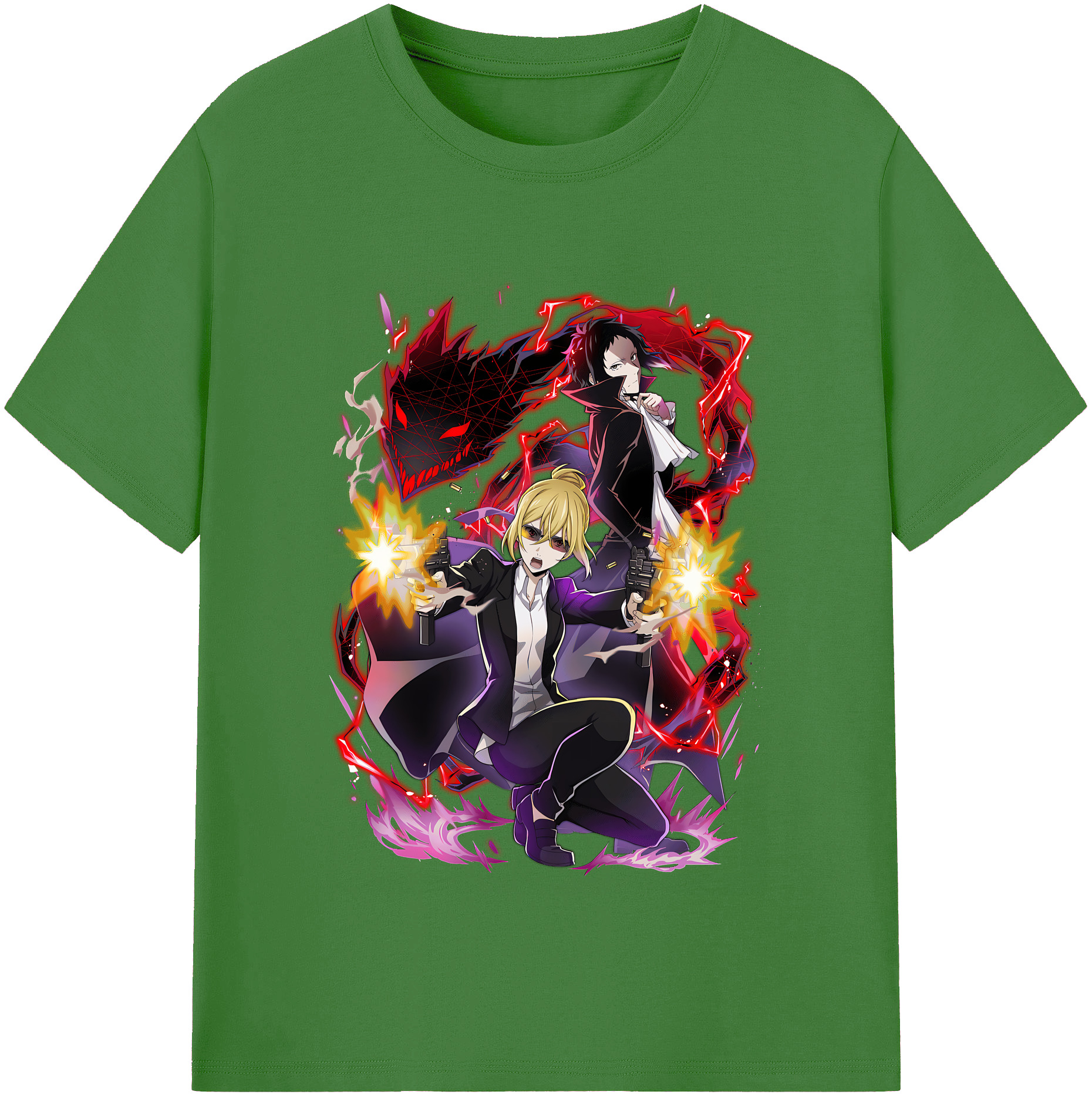 （画像用） 文豪ストレイドッグス Bungo Stray Dogs レディースカジュアルプリントTシャツ（綿100％）